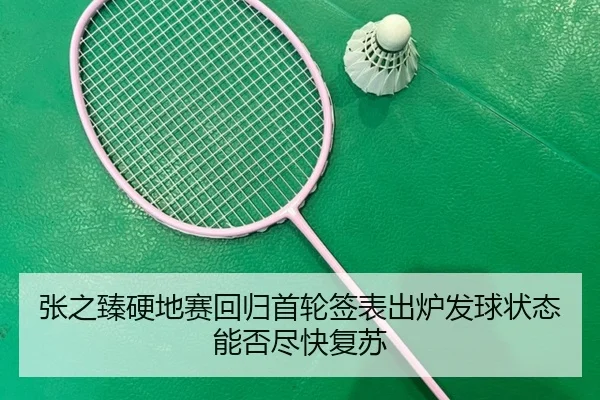 张之臻硬地赛回归首轮签表出炉发球状态能否尽快复苏